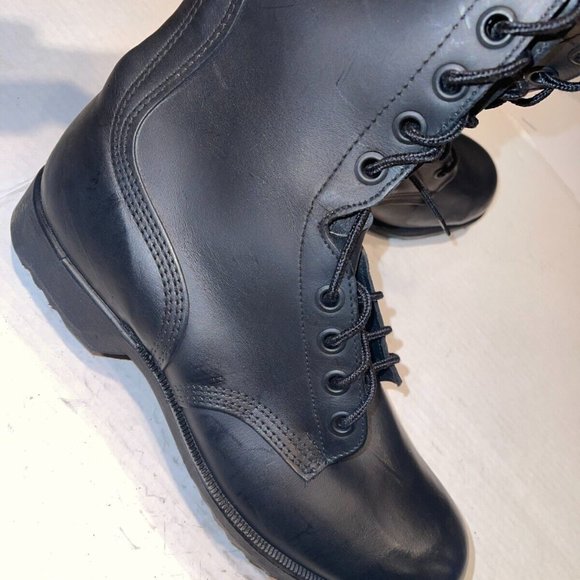 NEW 1976 RO-SEARCH BLACK COMBAT MILITARY BOOTS USN ARMY USMC TACTICAL SOLES 6.5R main image 11